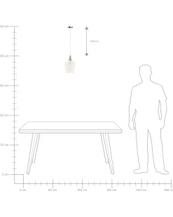 Loftlampe SANTON Glas Guld