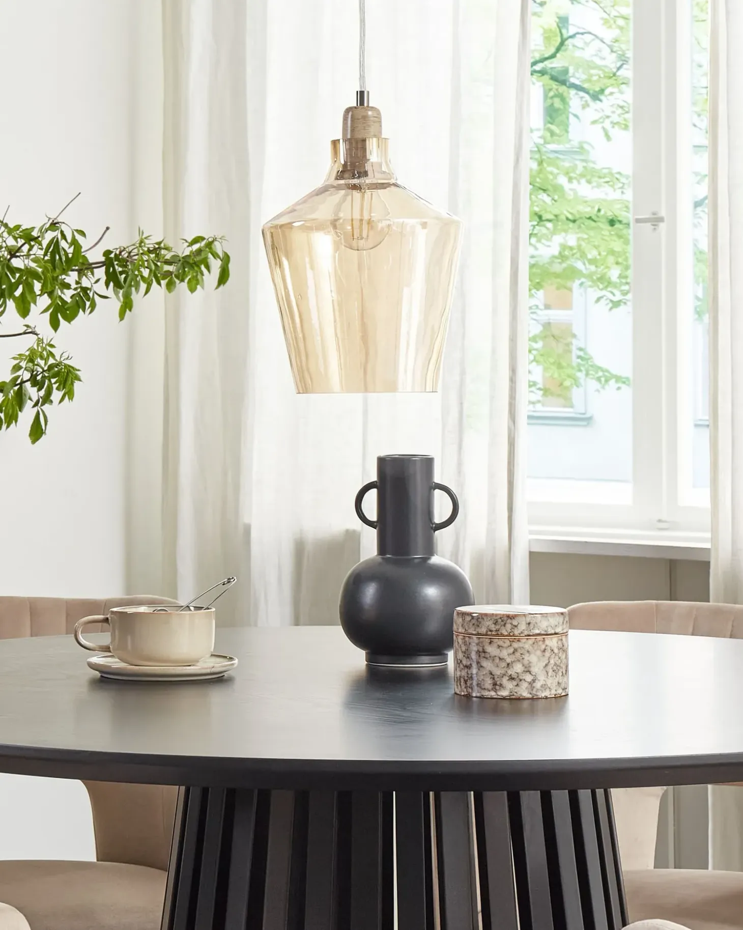 Loftlampe SANTON Glas Guld