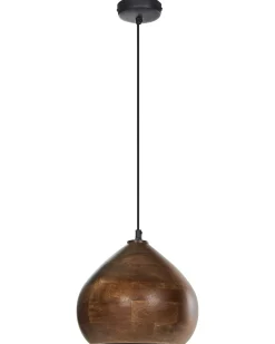 Loftlampe SANYATI Mangotræ Mørkebrun