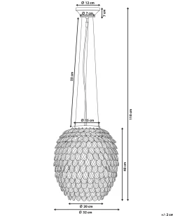Loftlampe SAUER Sølv