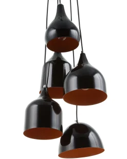 Loftlampe SAVIO Metal Guldbrun Sort