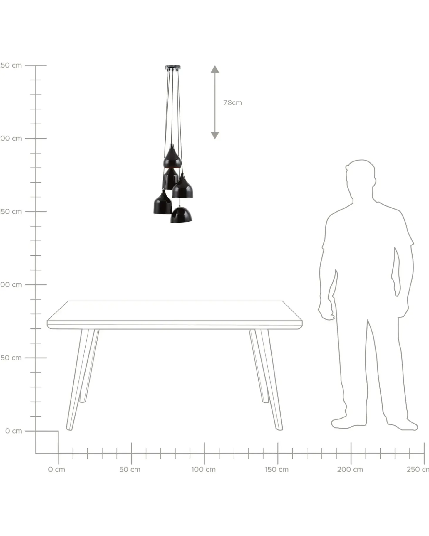 Loftlampe SAVIO Metal Guldbrun Sort
