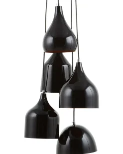 Loftlampe SAVIO Metal Guldbrun Sort