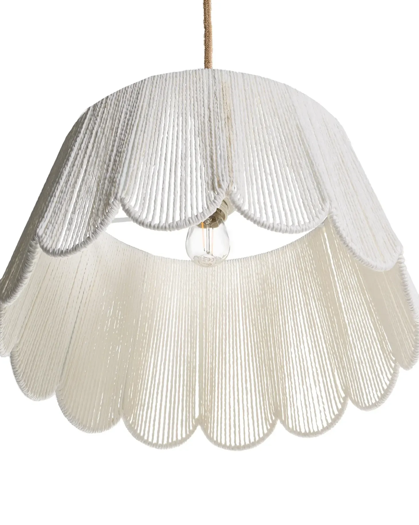 Loftlampe SEBAKWE papirreb Lys Beige
