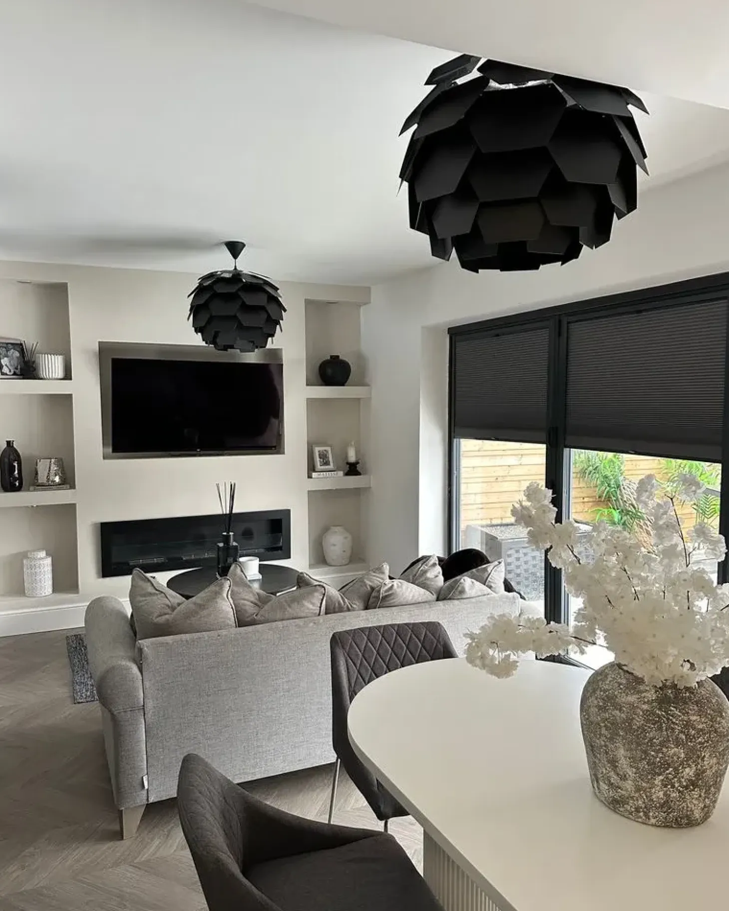 Loftlampe SEGRE L Sort