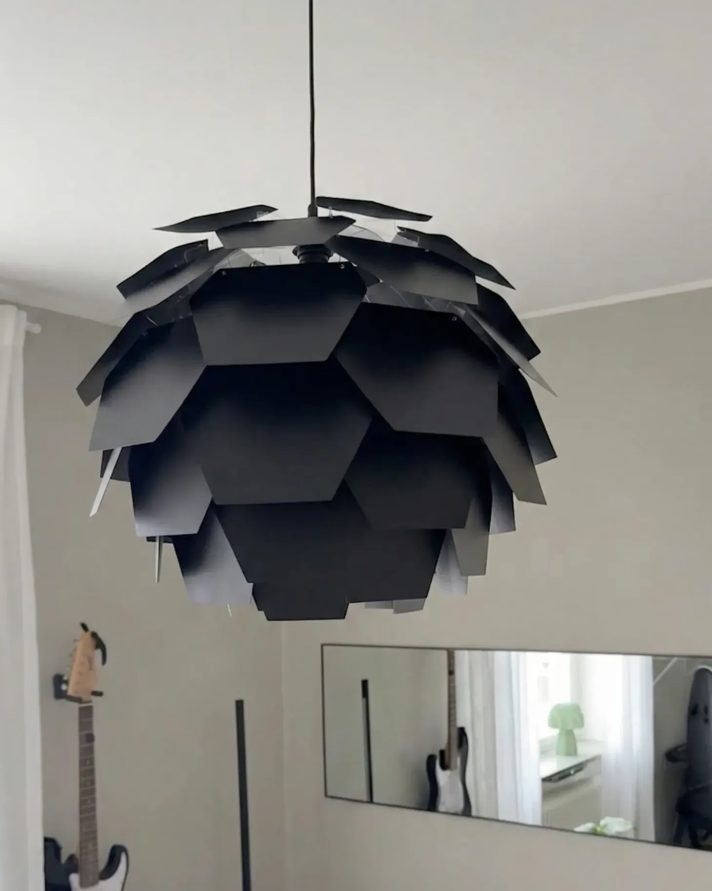 Loftlampe SEGRE L Sort