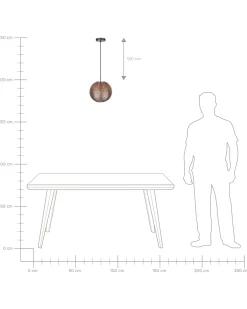 Loftlampe SEINE Metal Kobber