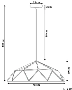 Loftlampe SENIA Metal Hvid