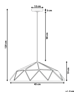 Loftlampe SENIA Metal Sort
