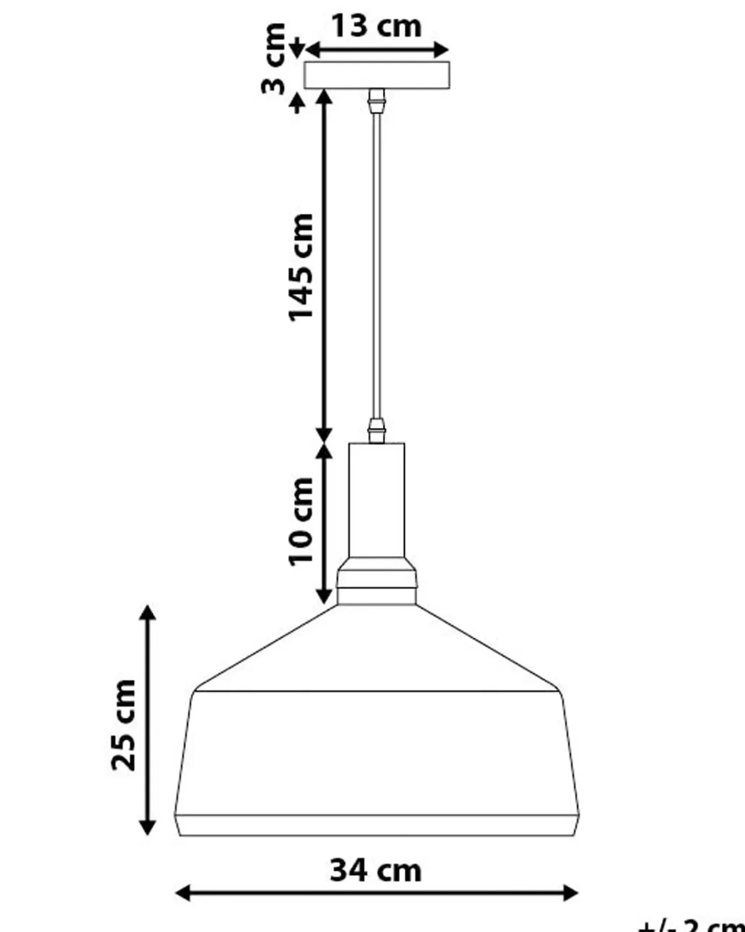 Loftlampe SEPIK Metal Hvid