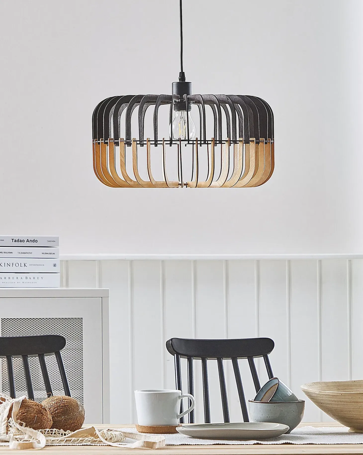 Loftlampe SOUS Brun/sort