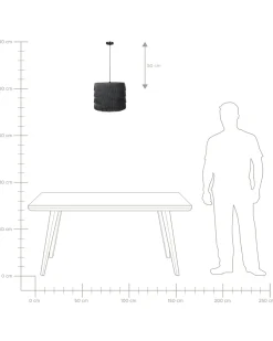Loftlampe SUAPURE Sort