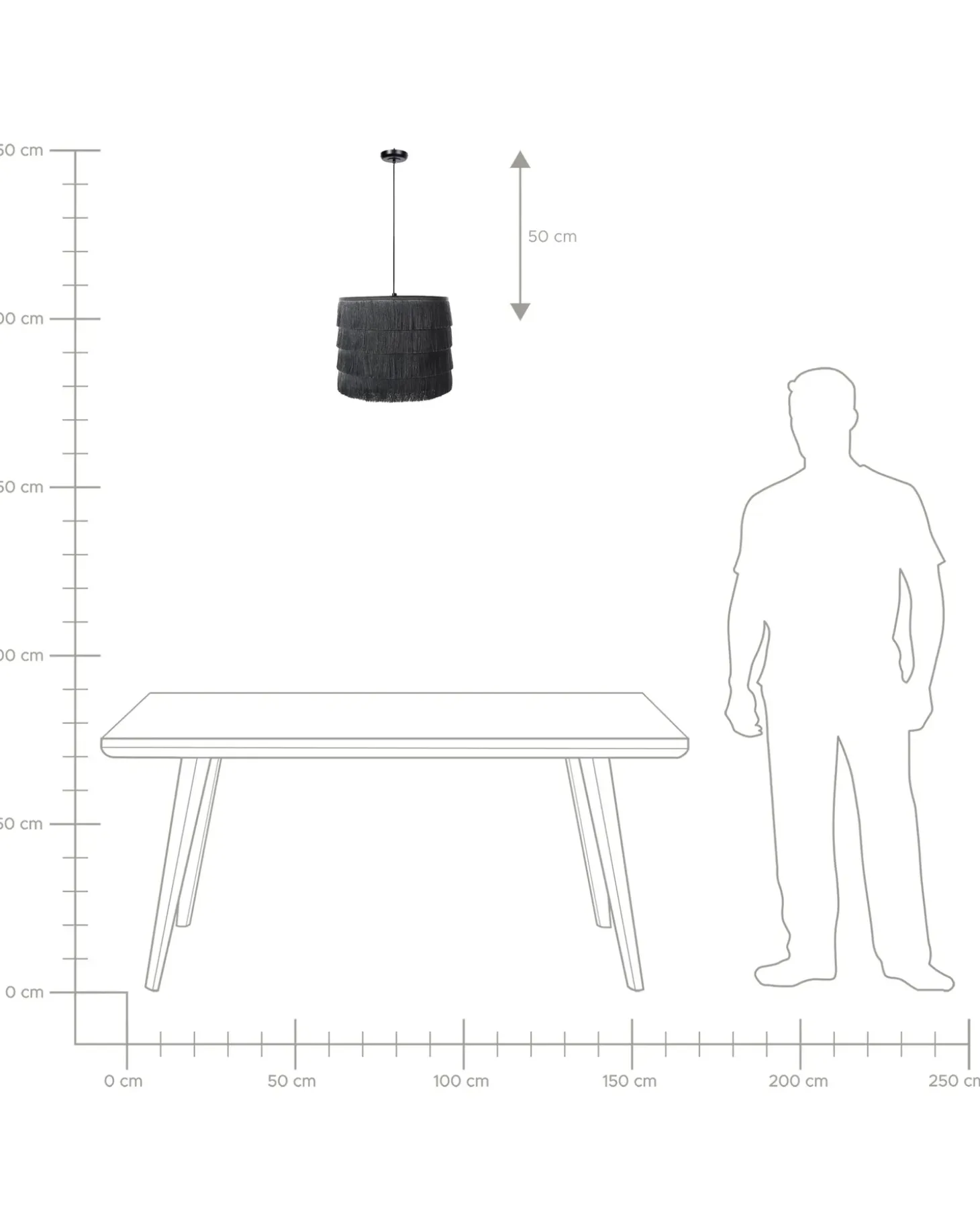 Loftlampe SUAPURE Sort