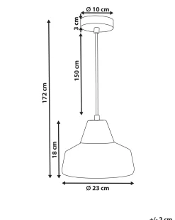 Loftlampe TALPARO Glas Guld