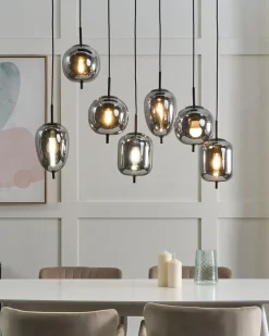 Loftlampe TARLO Glas Messing