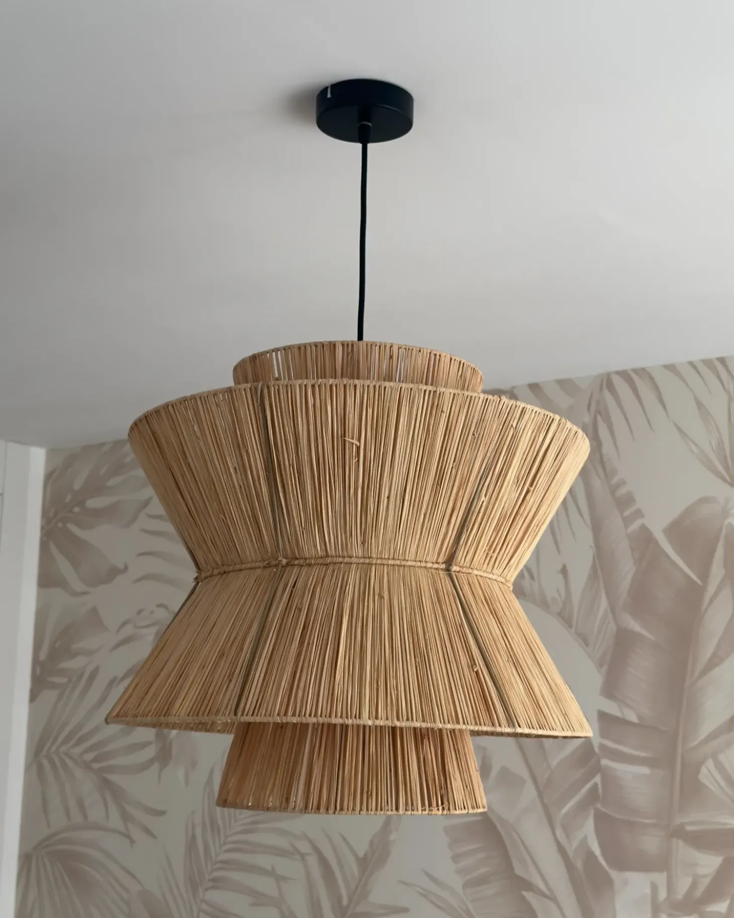 Loftlampe TELAMBA Flet Naturlig