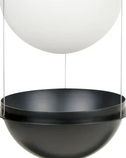 Loftlampe TOBINS Glas Sort