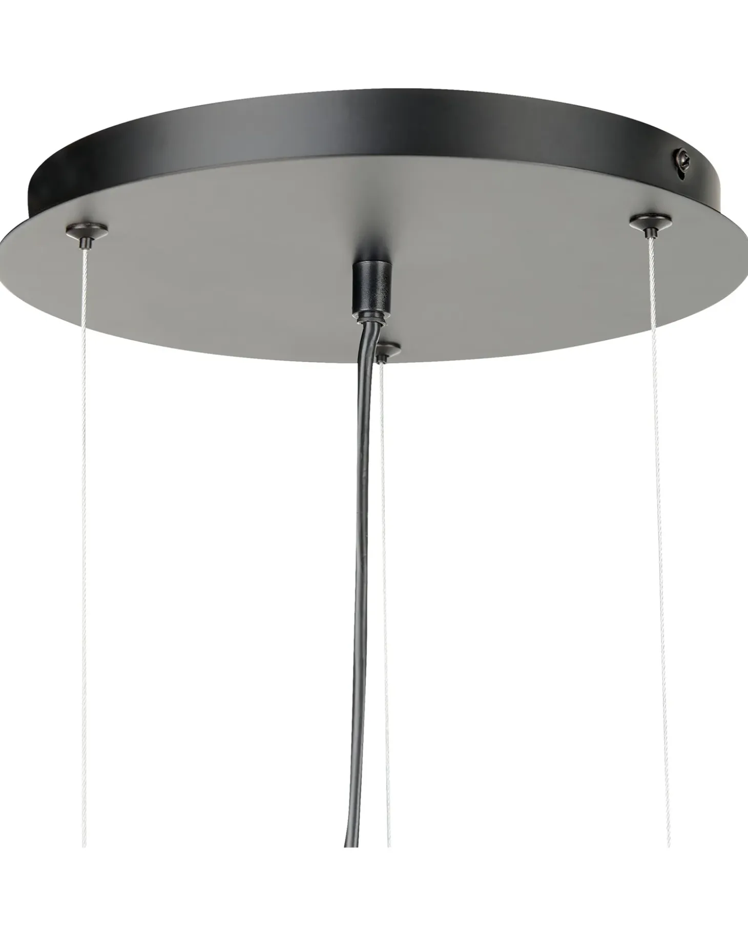 Loftlampe TOBINS Glas Sort