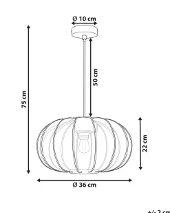 Loftlampe TOCUYO Hvid