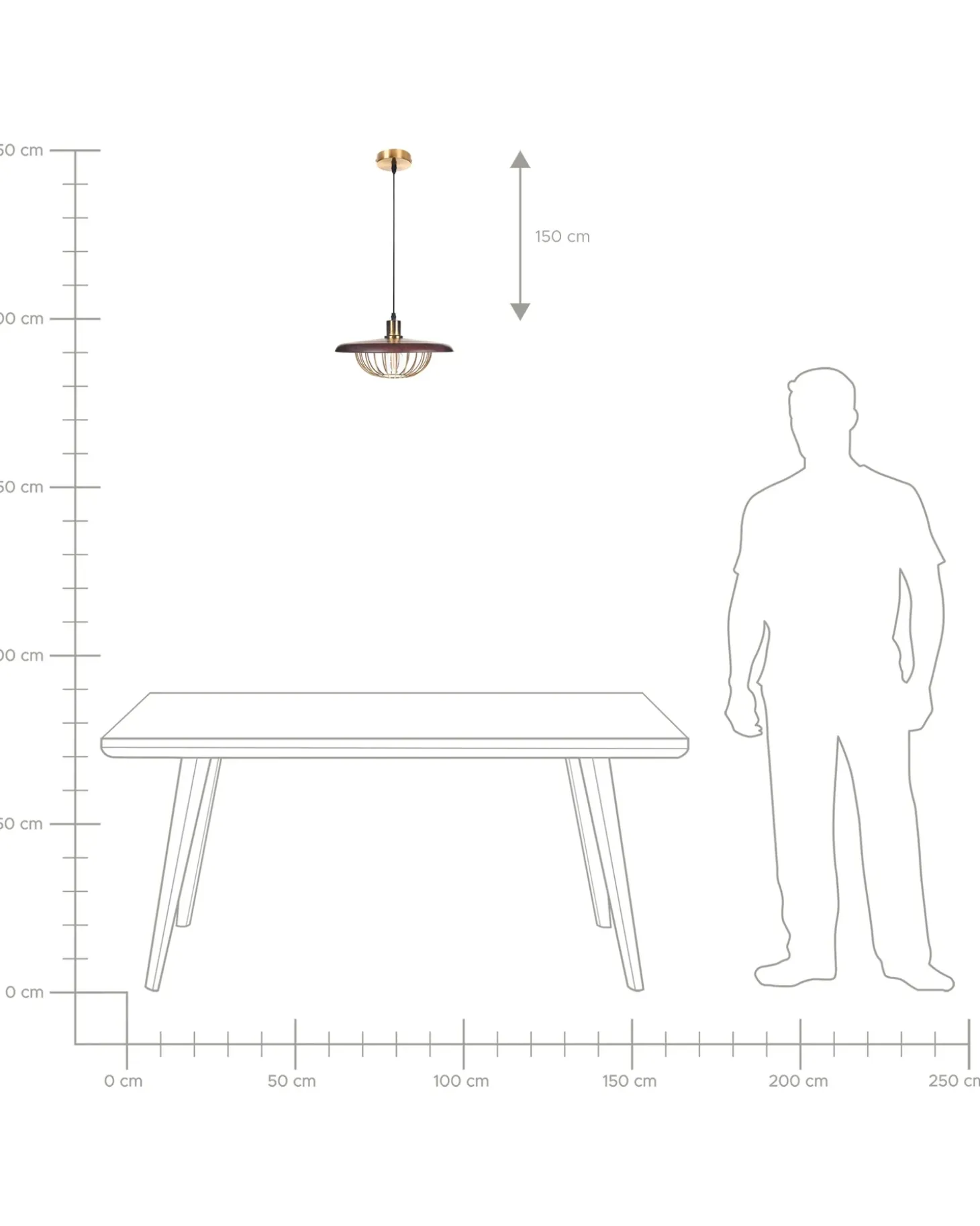Loftlampe TORDILLO Metal Guld
