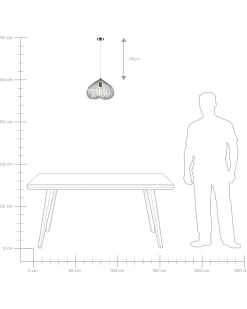 Loftlampe TORDINO Metal Guld