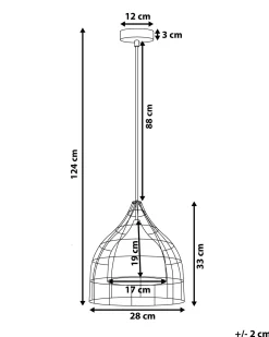 Loftlampe TRESA Metal Sort
