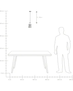 Loftlampe VERDE Beton Grå