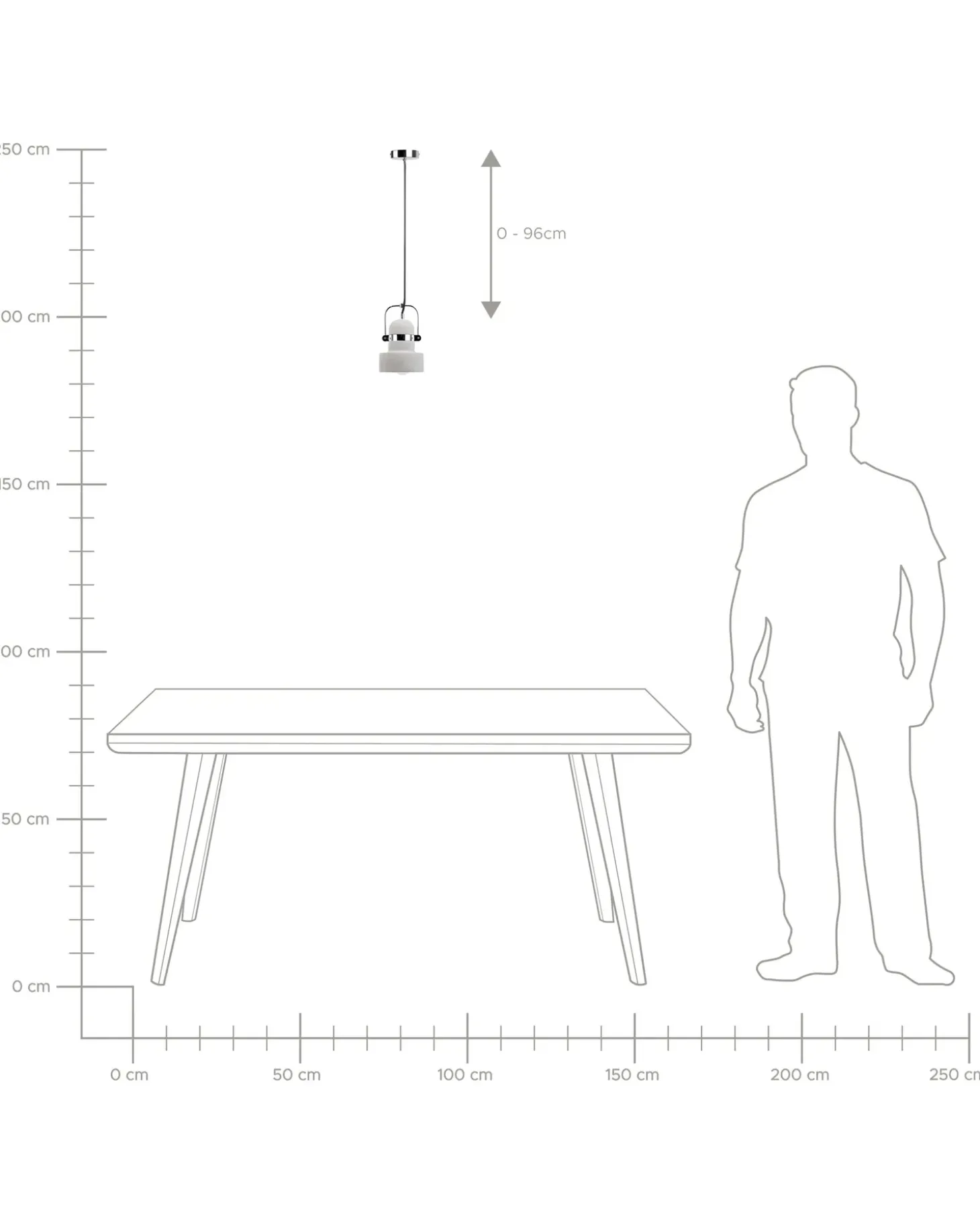 Loftlampe VERDE Beton Grå