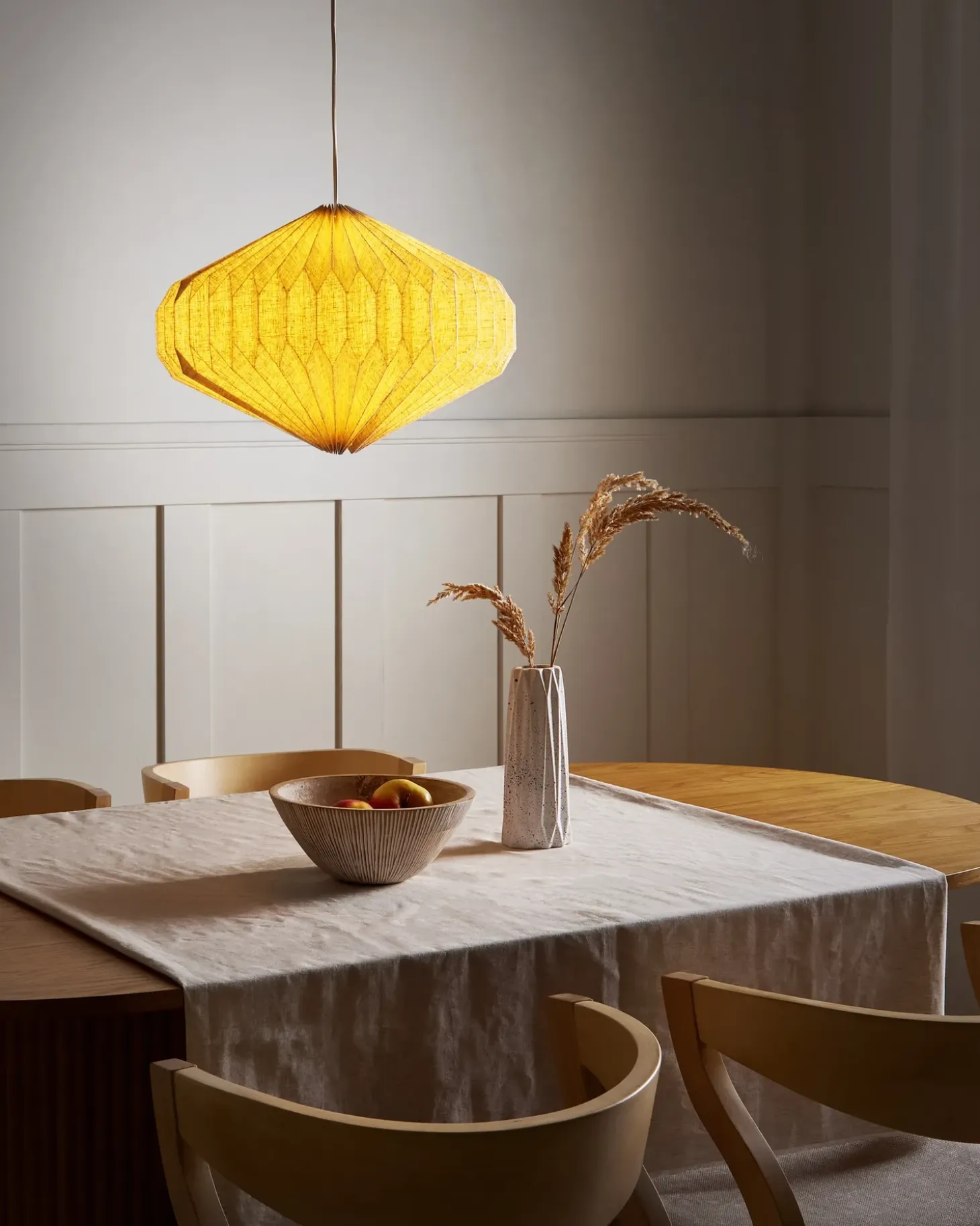 Loftlampe VISMAN Bomuld Beige