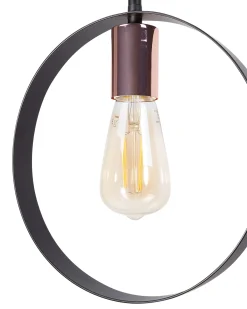 Loftlampe VOMANO Metal Sort