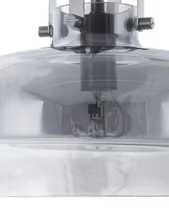 Loftlampe WILTZ Glas Lysegrå