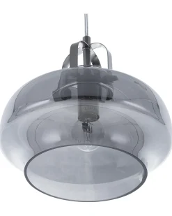 Loftlampe WILTZ Glas Lysegrå