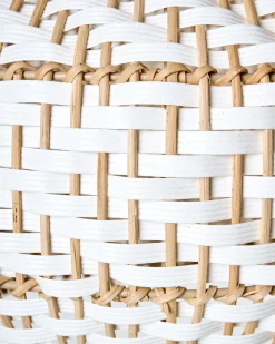 Loftlampe YAUCO Rattan Hvid