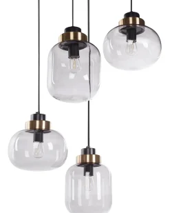 Loftlampe ZAYANDE Glas Lysegrå
