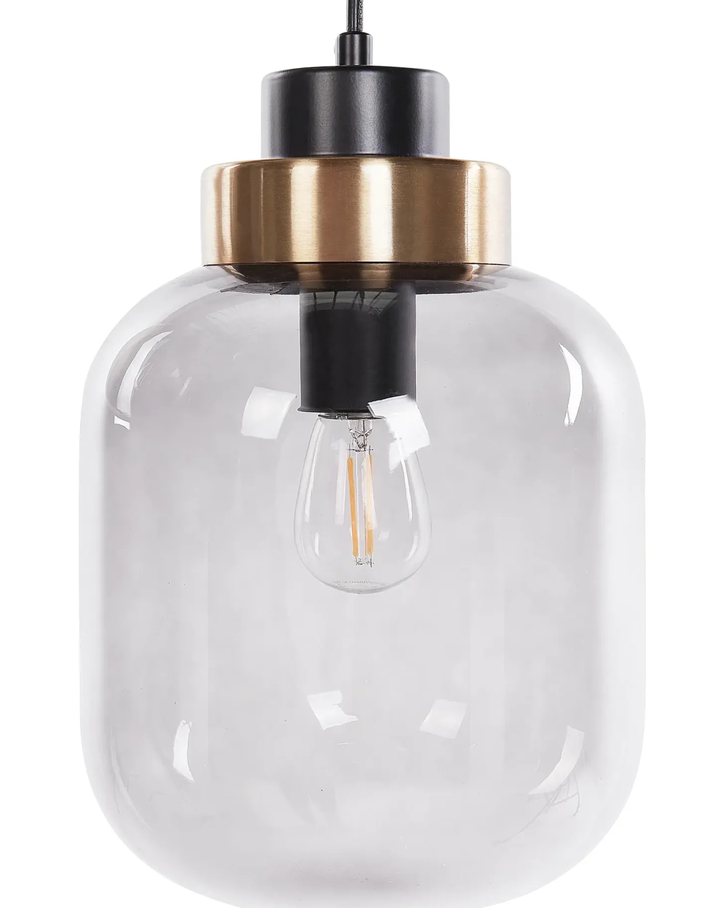 Loftlampe ZAYANDE Glas Lysegrå