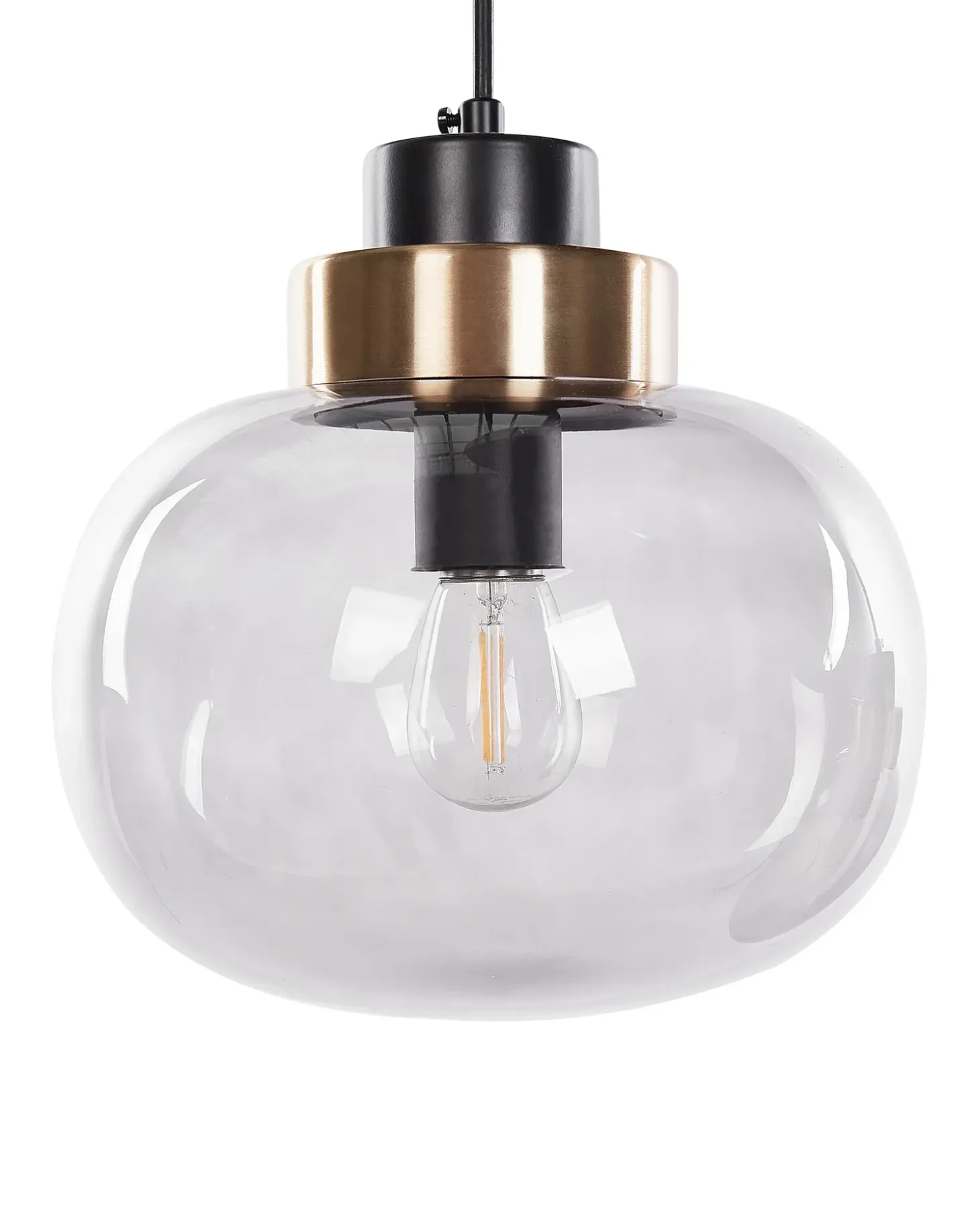 Loftlampe ZAYANDE Glas Lysegrå