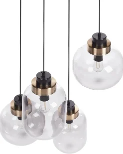 Loftlampe ZAYANDE Glas Lysegrå