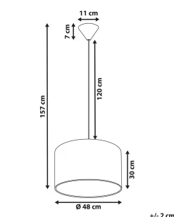 Loftlampe ZILLER Hvid
