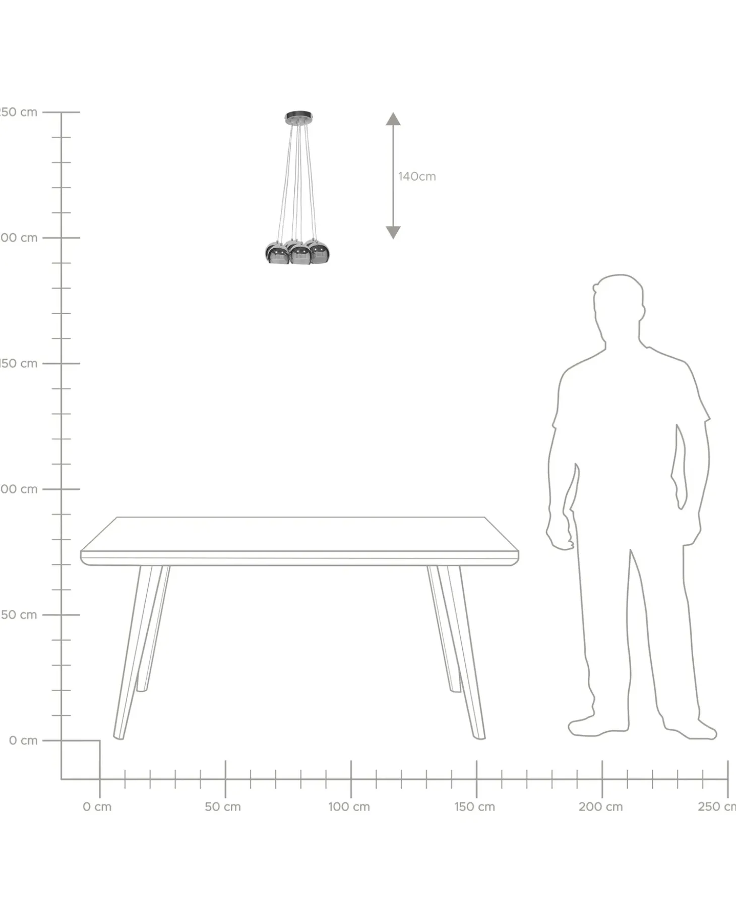 Loftlampe OLZA Metal Sølv