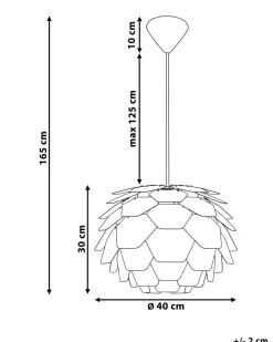 Loftlampe SEGRE S Sort
