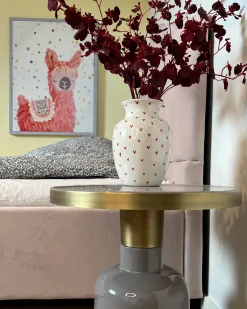 Lærred AFASSA Dyre motiv 60 x 80 cm Lyserød