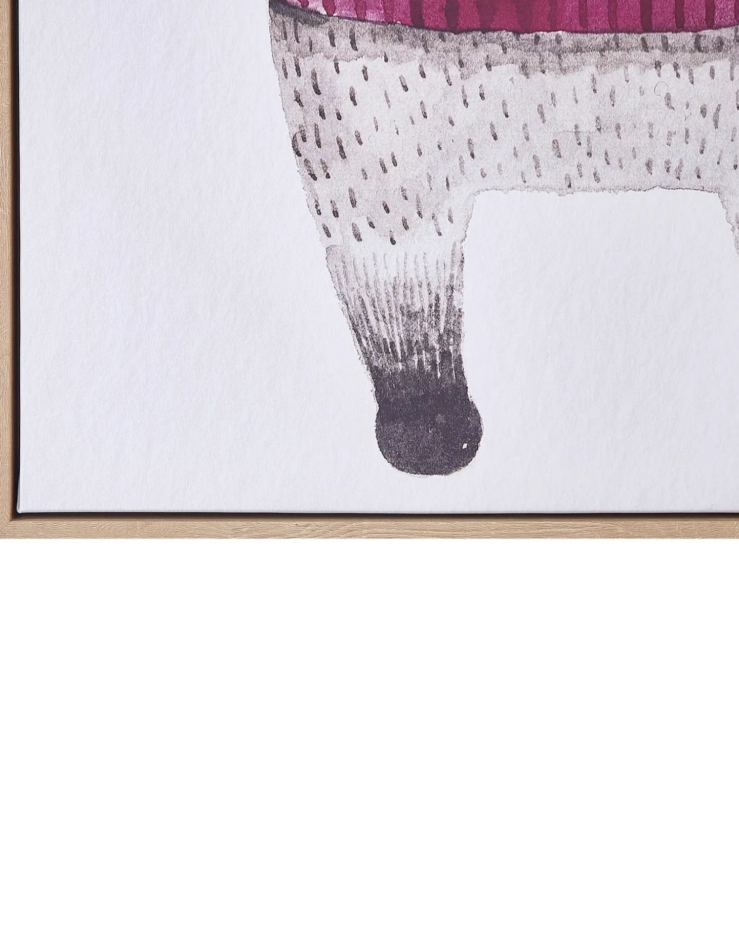 Lærred CAMPLI Dyre motiv 63 x 99 cm Grå