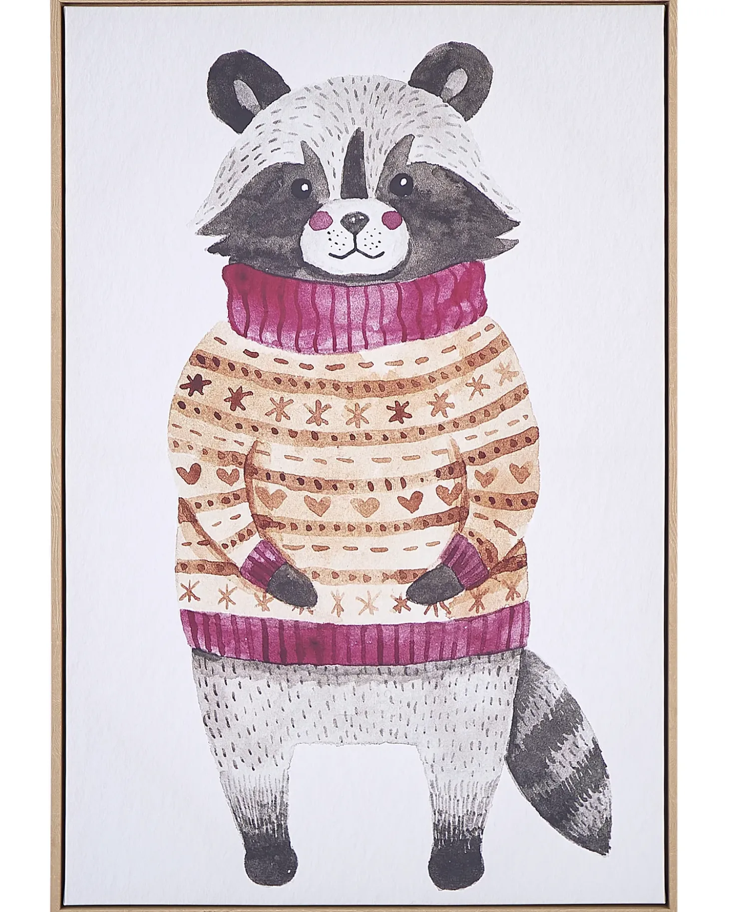 Lærred CAMPLI Dyre motiv 63 x 99 cm Grå