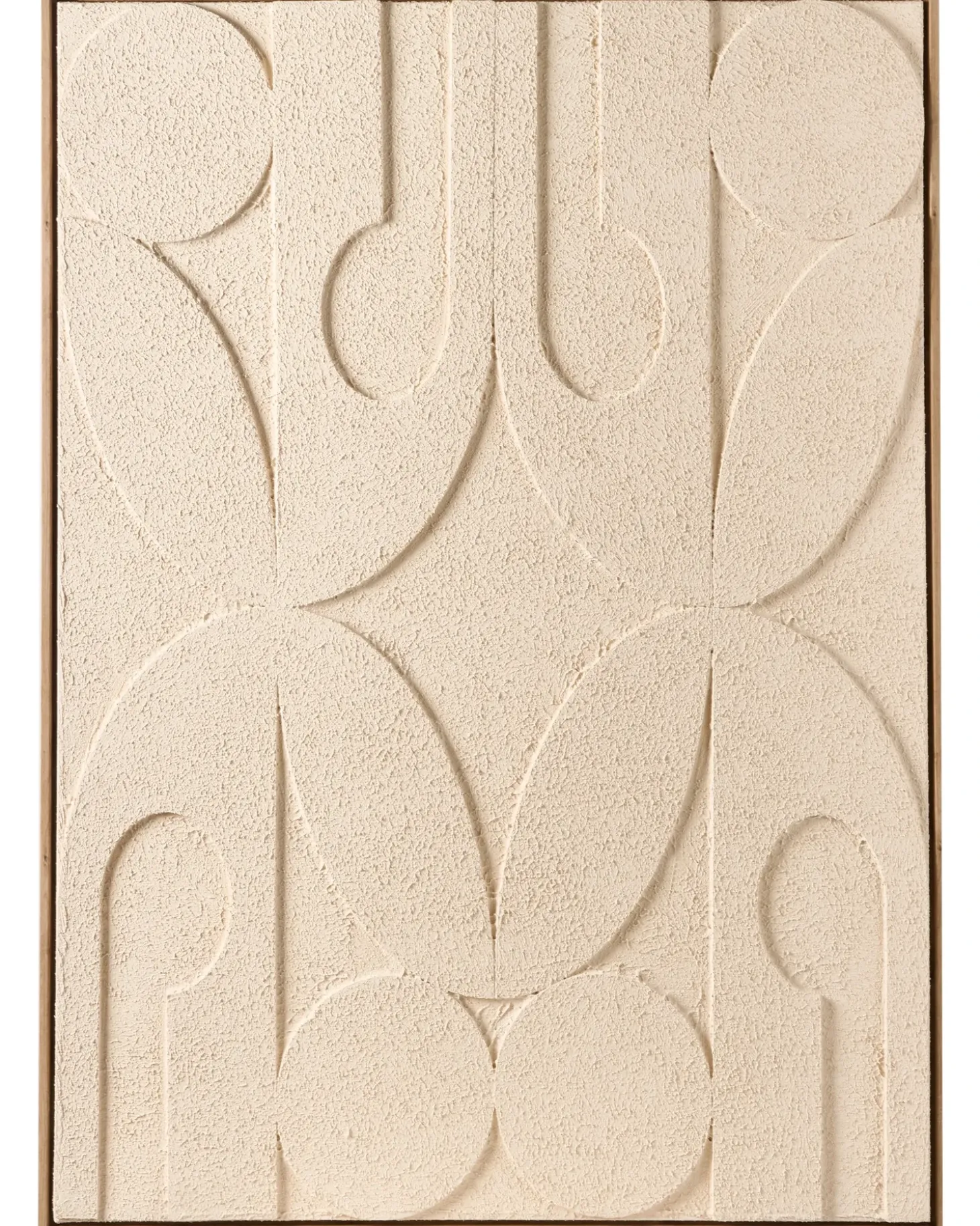 Lærred COLERAINE Abstrakt motiv Beige