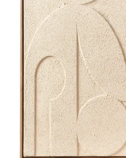 Lærred COLERAINE Abstrakt motiv Beige