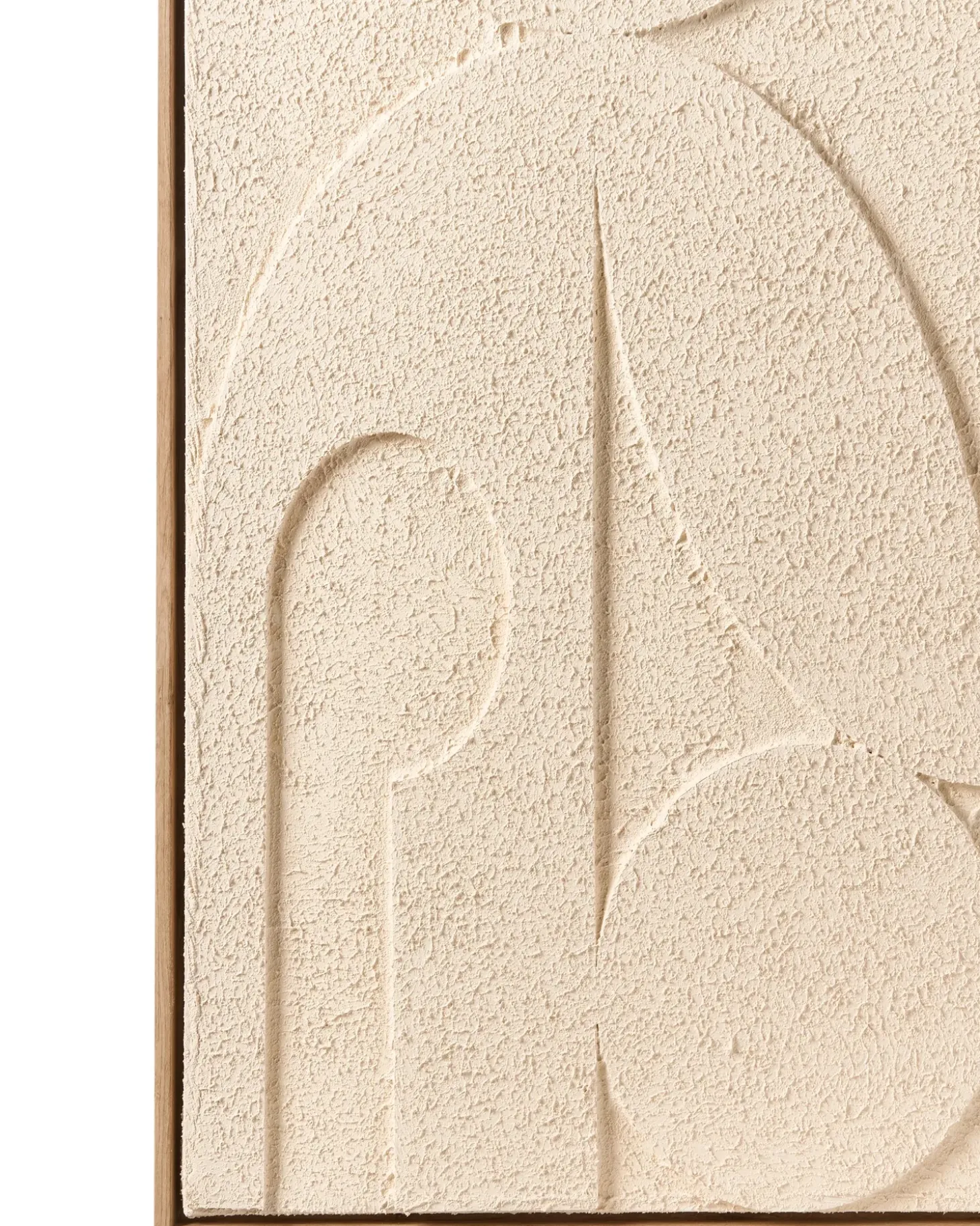 Lærred COLERAINE Abstrakt motiv Beige