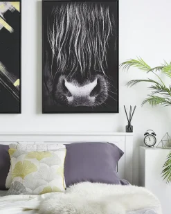 Lærred GALEATA Dyre motiv 63 x 99 cm Sort
