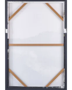 Lærred STATTE Abstrakt motiv 63 x 93 cm Sort