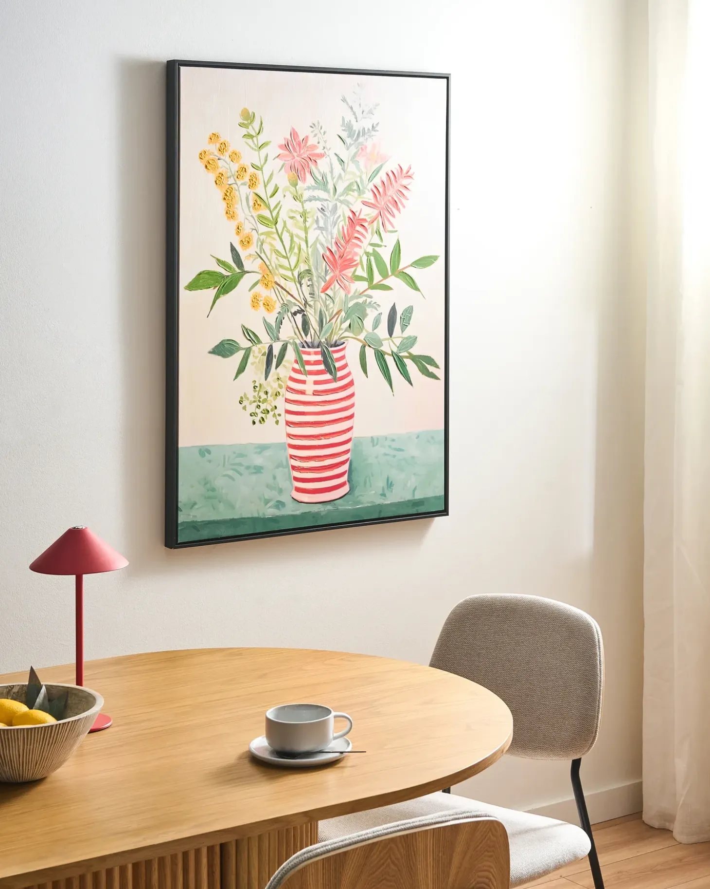 Lærred WEXFORD Blomster motiv Multifarvet