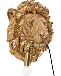 Løve Væglampe SIMBA Guld
